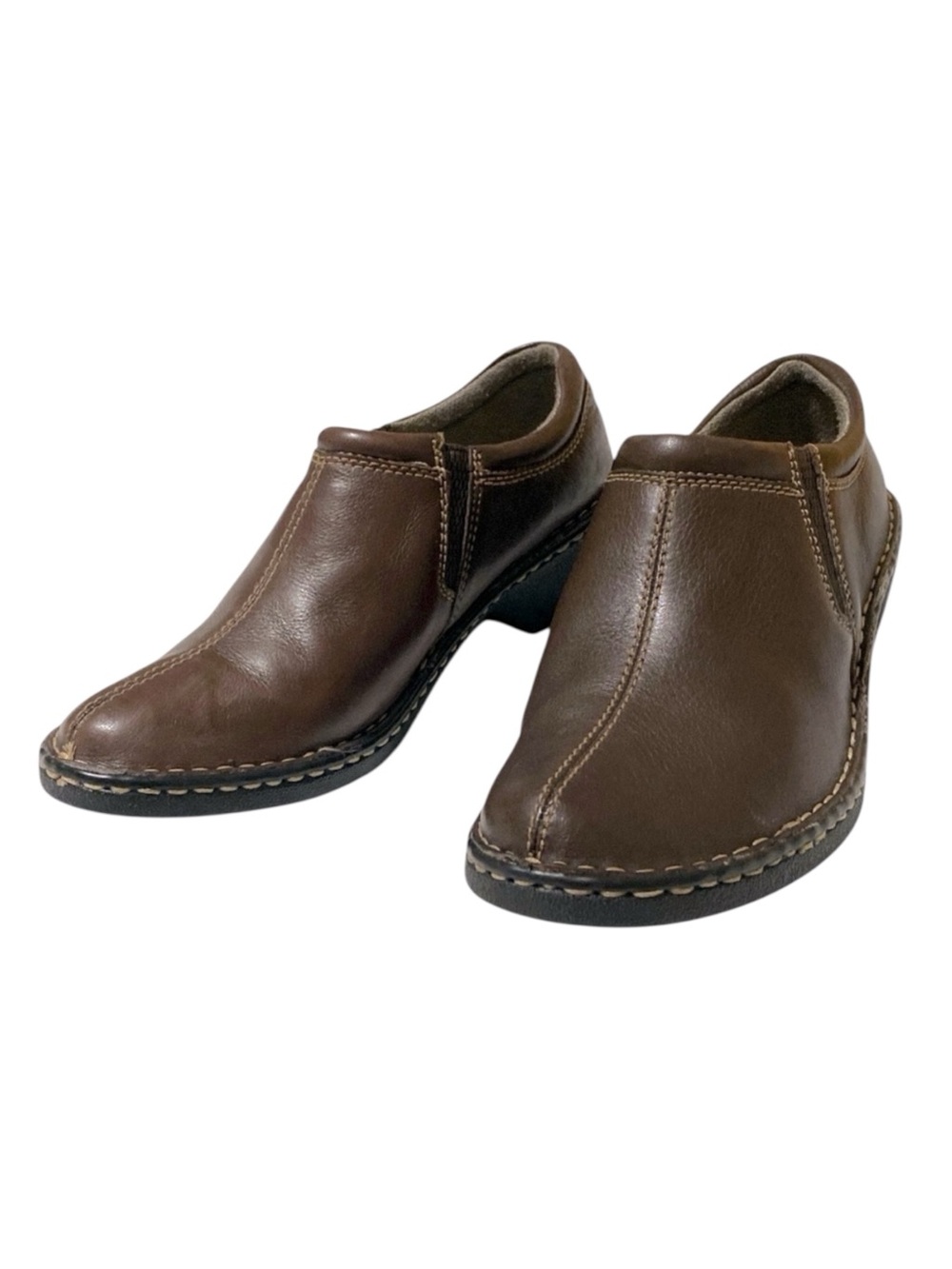 EASTLAND AMORÈ Women's Brown Leather Slip-On Shoes Size 9.5 True To Size NWOT